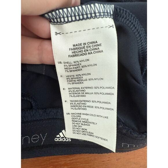 Stella McCartney X Adidas Navy Blue Tank Top Size Medium - Picture 7 of 8